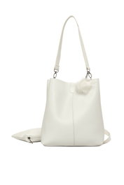 Zoozie Bags Bandolera de Flecos Blanca